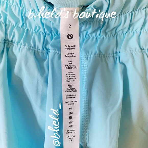 lululemon Track That Mid-Rise Lined Short 5" in Icing Blue Size 2 New NWT - Picture 7 of 12